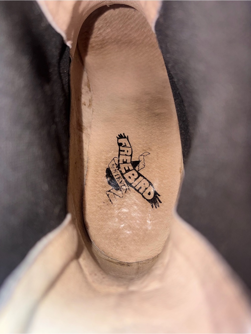 *RARE* Freebird by Steven “BLAST” Distressed Leather Block Heel Chelsea Boot - Picture 4 of 5